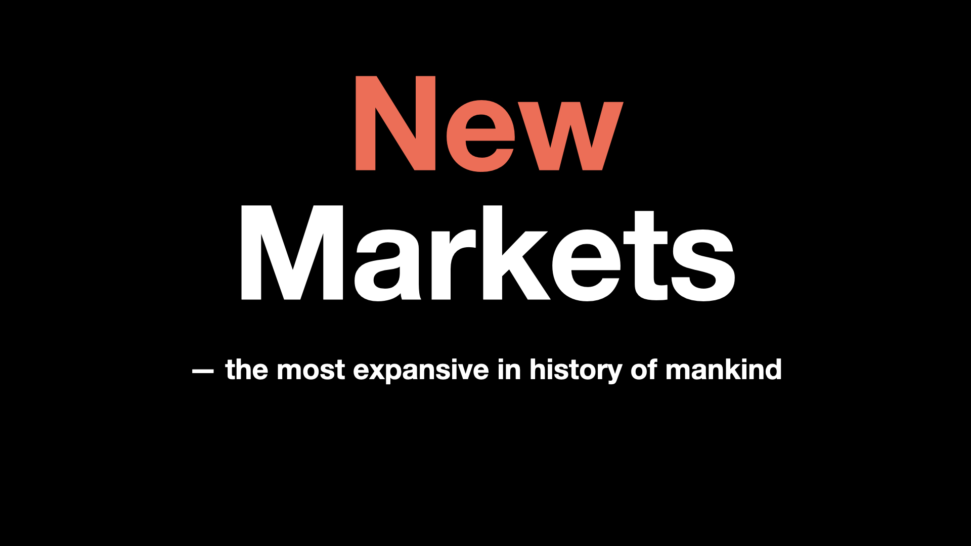 Decentralized Wealth New Markets