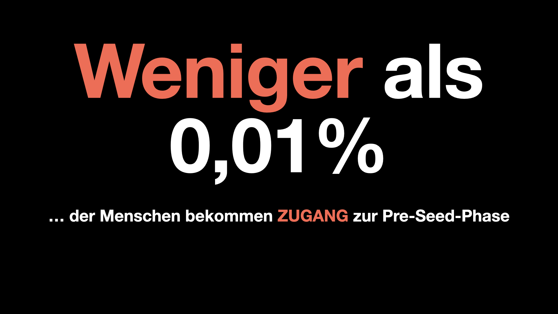 Zugang nur für Wenige