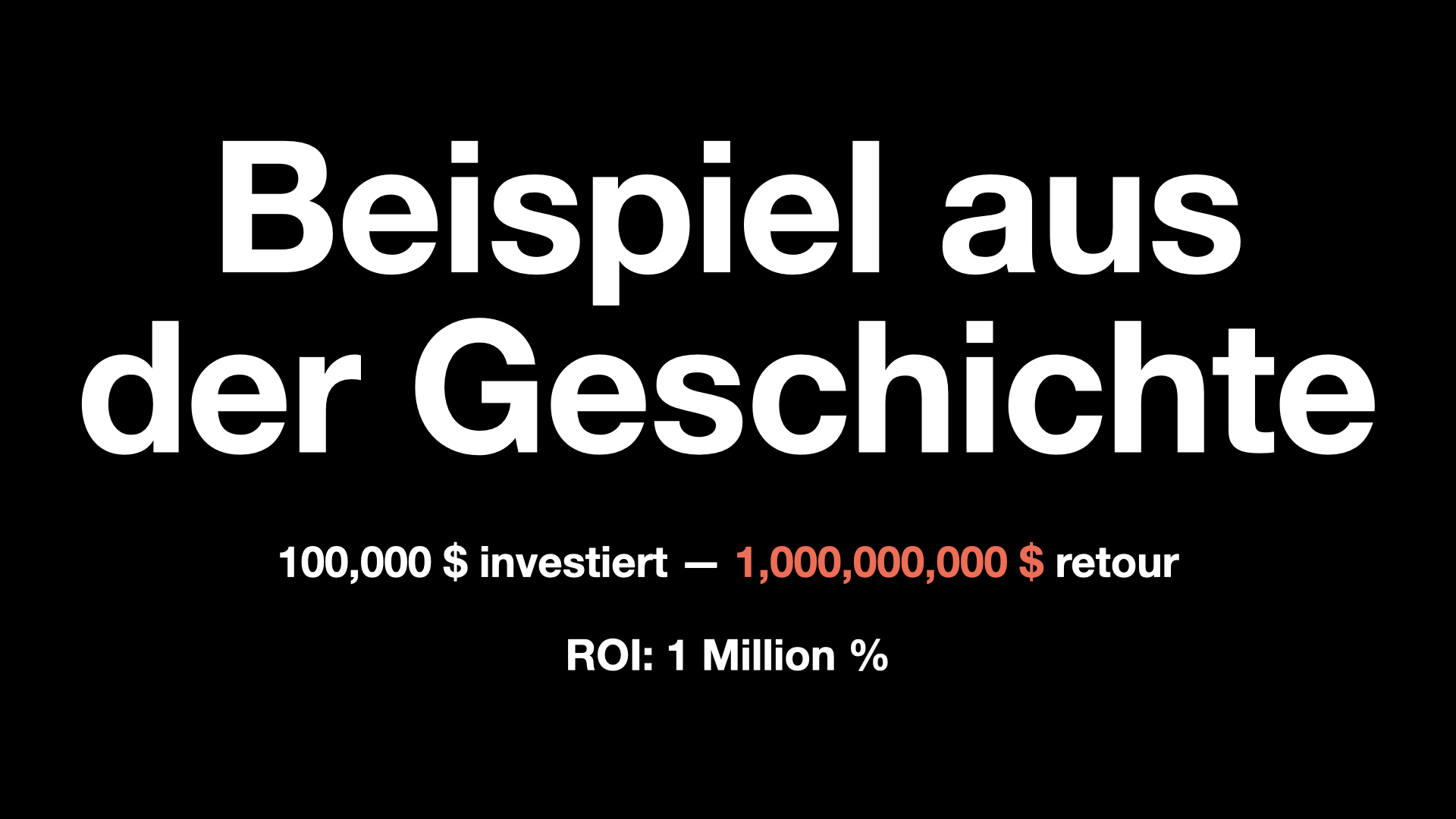Beispiel aus der Geschichte