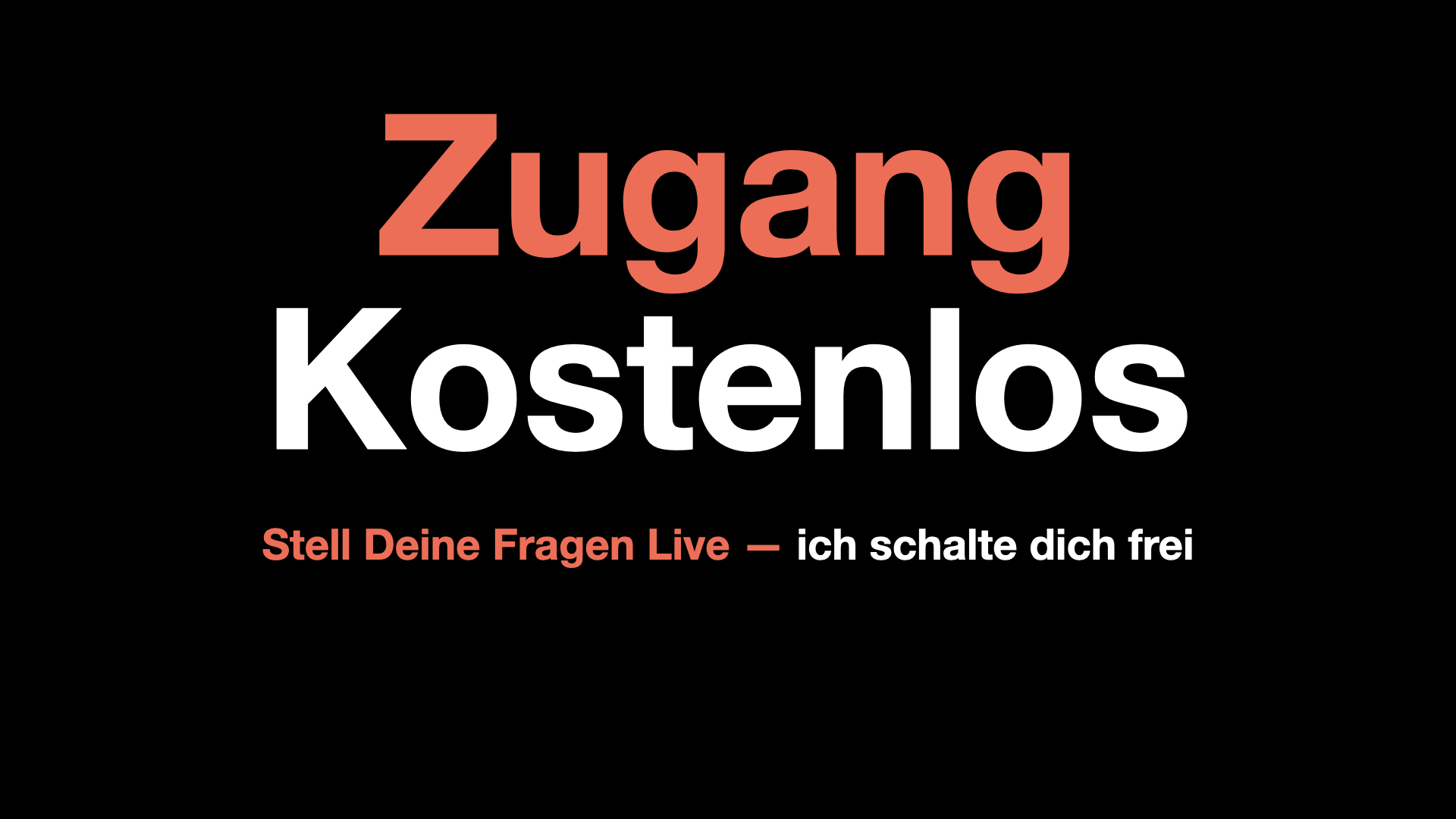 Kostenloser Zugang